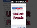 Left Formula #shorts #short #shortvideo #shortsvideo #youtubeshorts #youtube #viral #ytshorts #yt