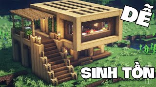 HƯỚNG DẪN XÂY NHÀ HIỆN ĐẠI BẰNG GỖ TRONG MINECRAFT- ZENER (#15)