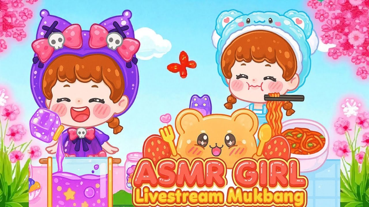 EATING TO BECOME FAMOUS ASMR Girl Livestream Mukbang Gameplay eating-to-become-famous-asmr-girl-livestream-mukbang-gameplay