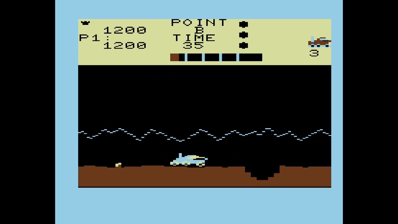 Moon Patrol, AtariSoft bringing arcade heat to the VIC-20 in 1983! #retrogaming