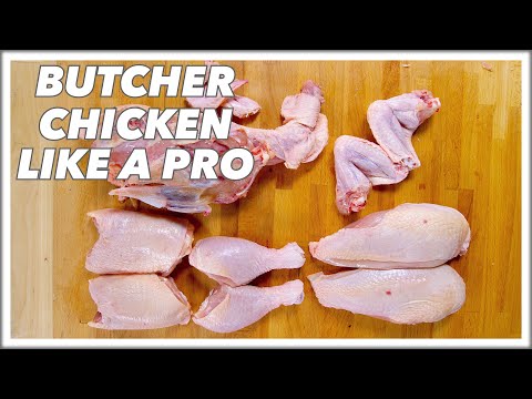SO Simple You'll Always Do This Yourself! Pro Butcher HOW TO Cut Up A CHICKEN - Glen And Friends
