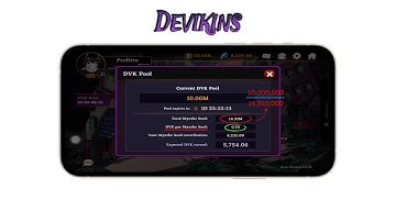 The DVK Pool and Countdown Timer in the Devikins Game