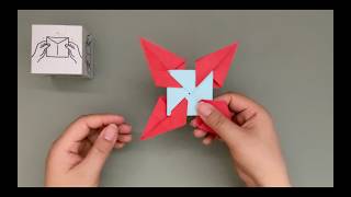 EASY Paper Boomerang That Actually Works | Step-by-Step Origami Spinning Star Tutorial
