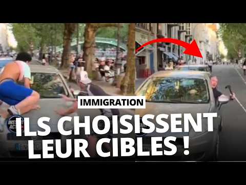 Des racailles attaques des passants blancs au hasard en plein Paris !