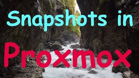 handling snapshots in proxmox