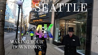 SEATTLE: WALKING TOUR FOR YOU TO EXPERIENCE THE GLAMOR AND MAJESTY OF 4TH & 5TH AVENUES ON FOOT 4K