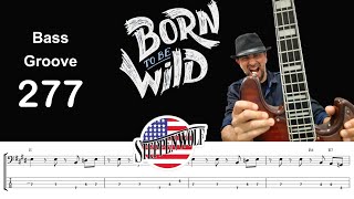 BORN TO BE WILD (Steppenwolf) How to Play Bass Groove Cover with Score & Tab Lesson