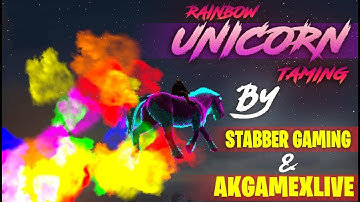 How to tam Rainbow Unicorn in ARK Survival  ft. @AkGamexLive  | Fabled Unicorn Taming in Primal Fear