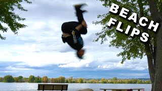 Crazy Parkour Tricks At The Beach! (Nick Pro Parkour Vlog)