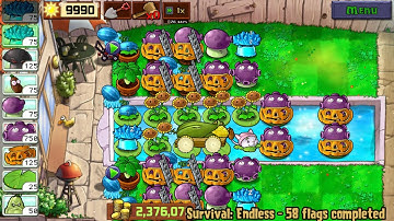 1 cob setup [ mobile ] | PvZ survival endless