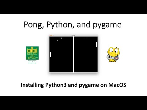 Pong - Installing Python3 and Pygame on MacOS