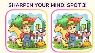 Spot the Differences:  If You Can Find 3 Differences in 30 Seconds, You Are Truly a Genius