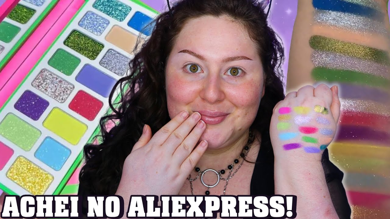 A MELHOR PALETA DE SOMBRAS COLORIDA DO ALIEXPRESS!