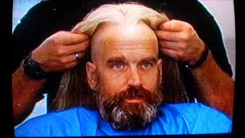 Bill Moseley getting fitted for his wig in The Dev...