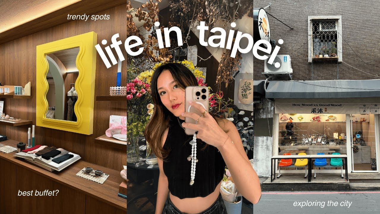 Видеоблог о Тайване 🇹🇼 | Лучший обеденный шведский стол, что я ем на Тайване, милые места в Тайбэе