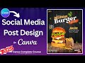 How to Design Social Media Post in Canva | Canva Course 2025 | Tech By Hafsa