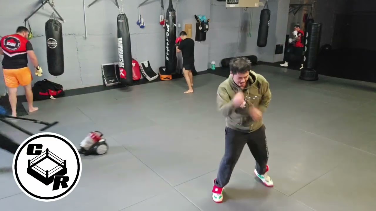 Punching air with style. 