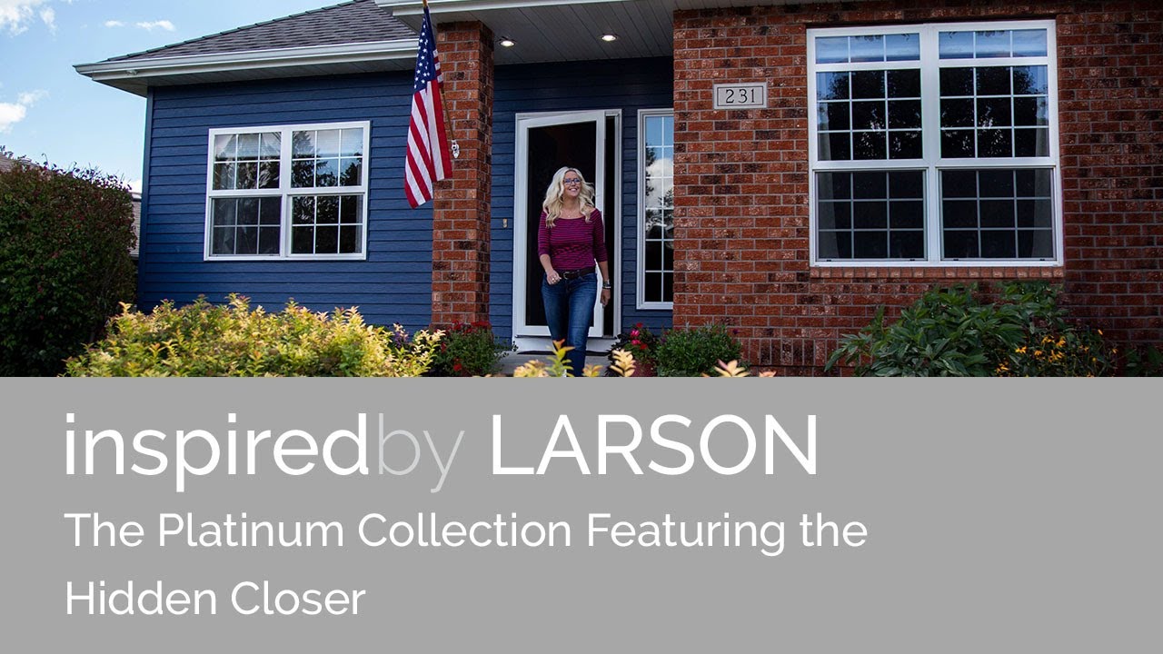 First Storm Door with Built In Hidden Closer | Larson Storm Doors