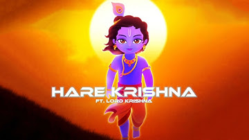 Hare Krishna ft. Lord Krishna 🚩 | Aditya Creation 06 | #shortsfeed #krishna #shorts