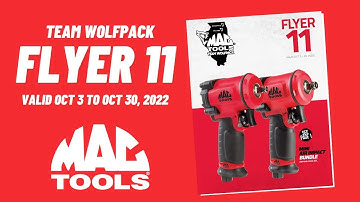 Mac Tools Flyer 11 | Team Wolfpack | Valid October 3 - 30, 2022