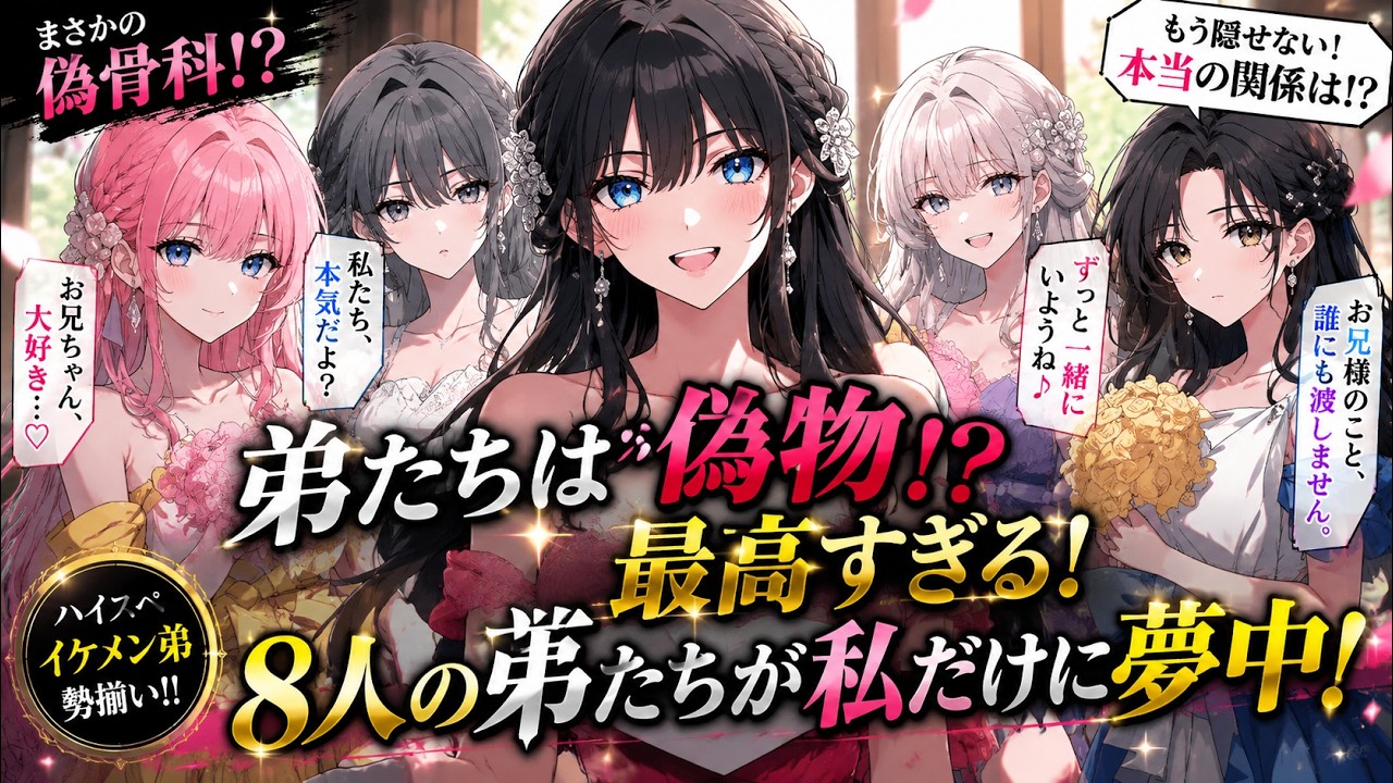 【恋愛漫画】弟が本当の家族じゃないと判明！？それでも8人の姉は彼を離さない…溺愛が止まらない！