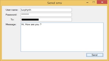 C# Application - How to Send free SMS using C#.NET | FoxLearn