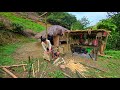 Single mother Ly Tieu Ca makes bamboo cabinets to store things