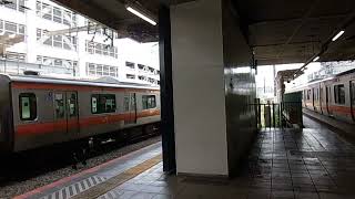 青梅線直通中央線E233系各駅停車青梅行と、中央線E233系快速東京行を撮った。