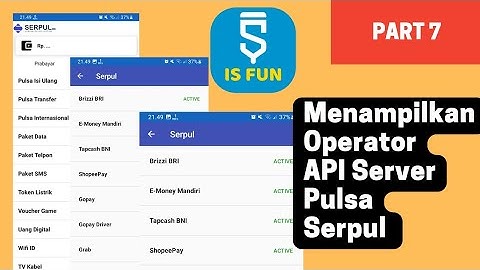 Cara Menampilkan operator server pulsa menggunakan API serpul part 7 di sketchware is fun