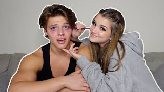 doing euphoria makeup on my boyfriend (Funny)