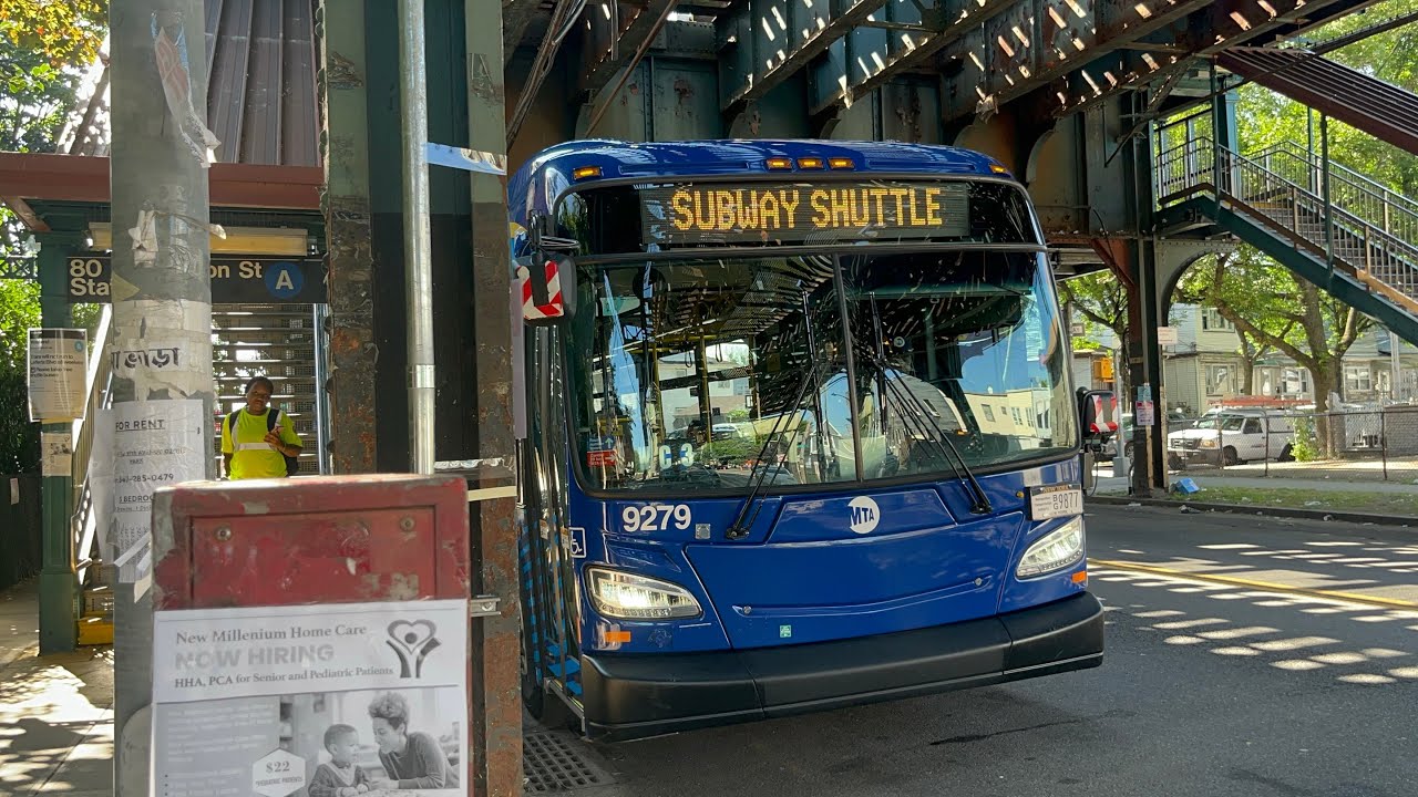 MTA NYCT Bus / MTA Bus Co. (A) Shuttle Bus Action @ 80th St Station 