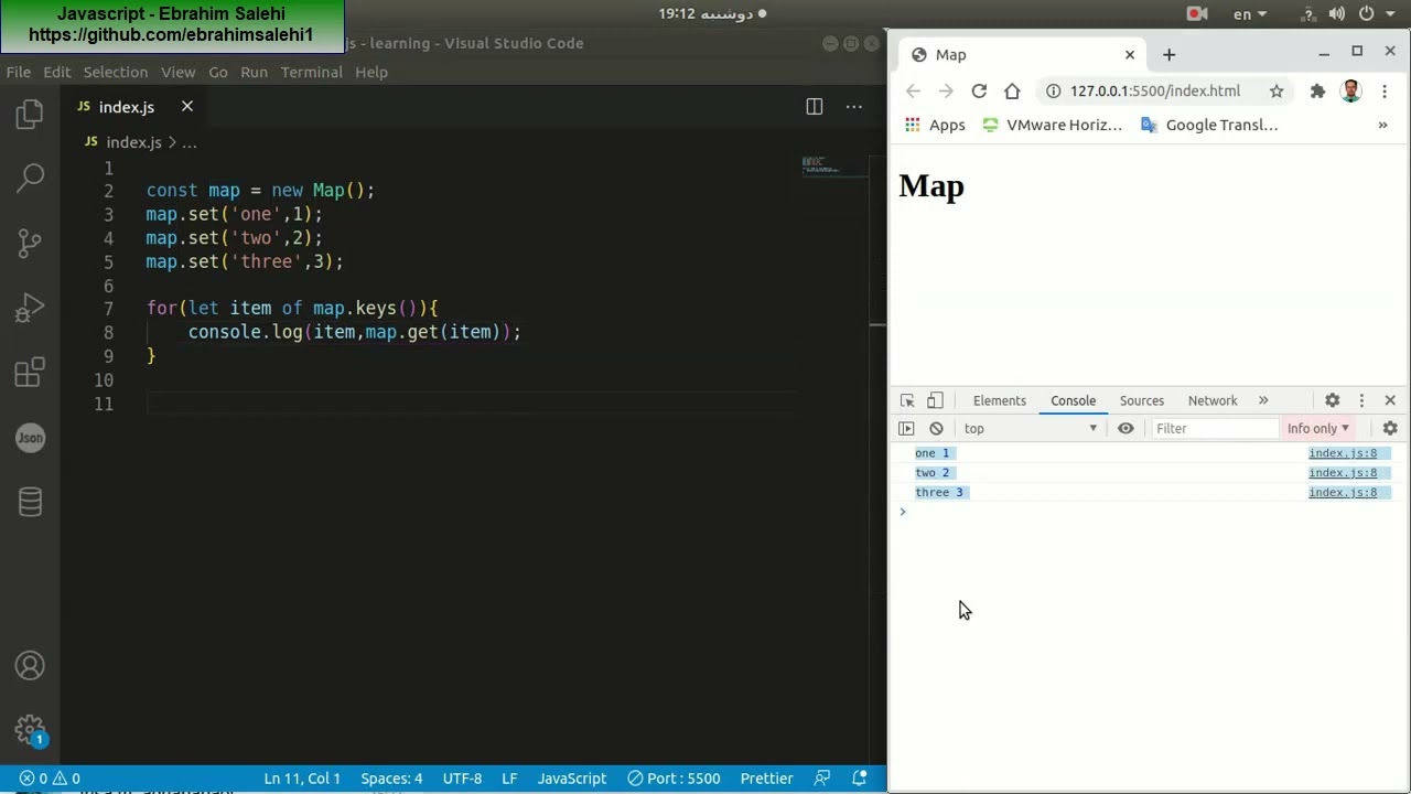 maps in Java Script - YouTube