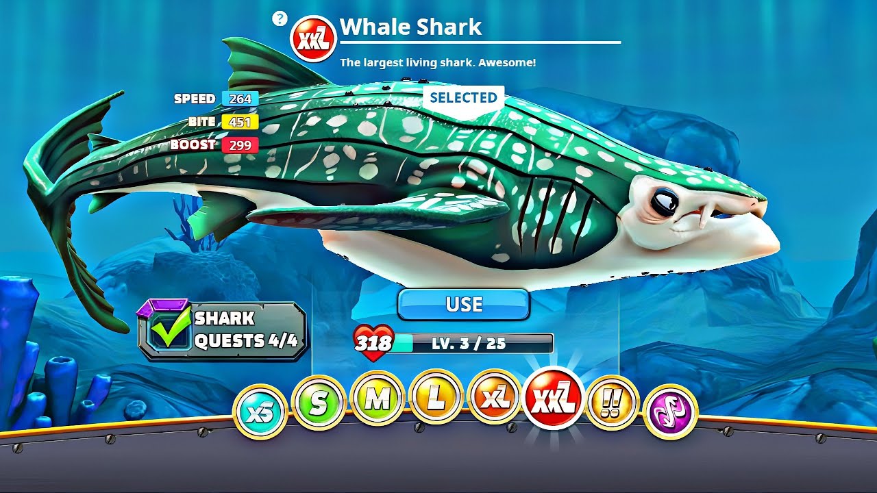 Hungry Shark World Whale Shark Unlocked Whale Shark Gameplay YouTube