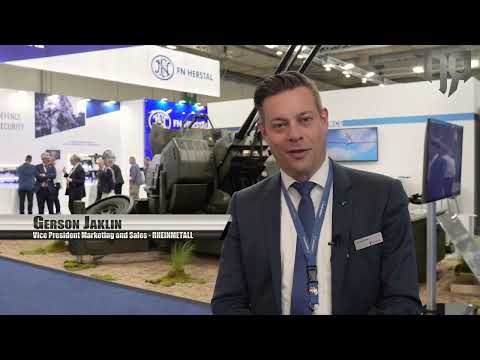 DEFEA 2023 | Rheinmetall Air Defence at its best - Oerlikon Twin Gun GDF 009