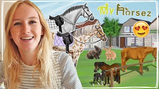 NIEUW PAARDENSPEL TESTEN + EEN EIGEN PAARD KOPEN! 🤩 | MyHorsez #1 | Daphne draaft door