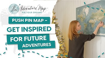 Best Gift For Traveler - Personalized Push Pin Travel Map by Pin Adventure Map
