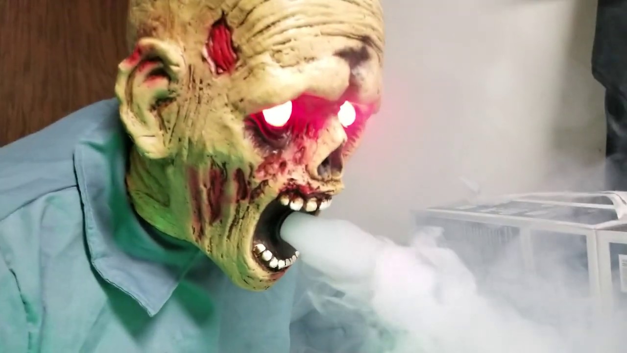 Tekky Design: анимация на Хэллоуин 2019 года: рвота, зомби, аниматроник