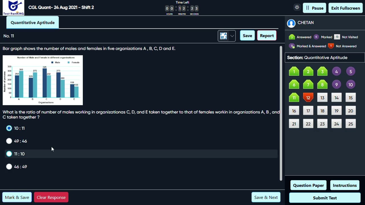 SSC PREVIOUS YEAR QUANTATIVE APPTITUDE SET 2