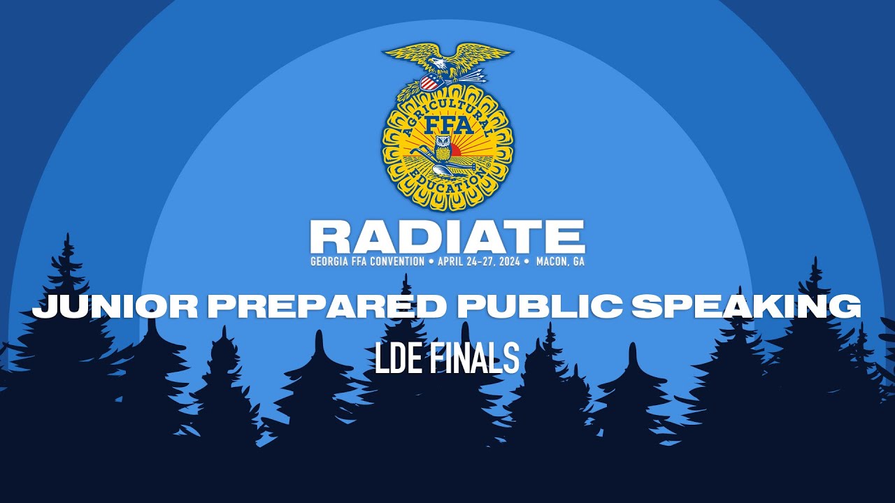 Junior Prepared Speaking LDE Finals - 96th Georgia FFA Convention - YouTube