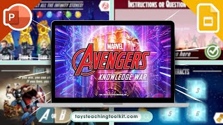 AVENGERS KNOWLEDGE WAR | Free PowerPoint & Google Slides Review Game screenshot 2