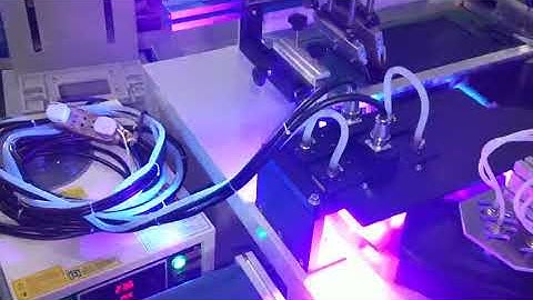 auto ruler screen printing with LED UV drying system