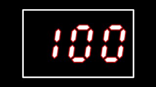 100 Second Timer LCD-DIGITAL Balck Screen No. 3