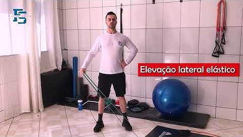 Elevação lateral elástico | EXERCÍCIO PARA OMBRO