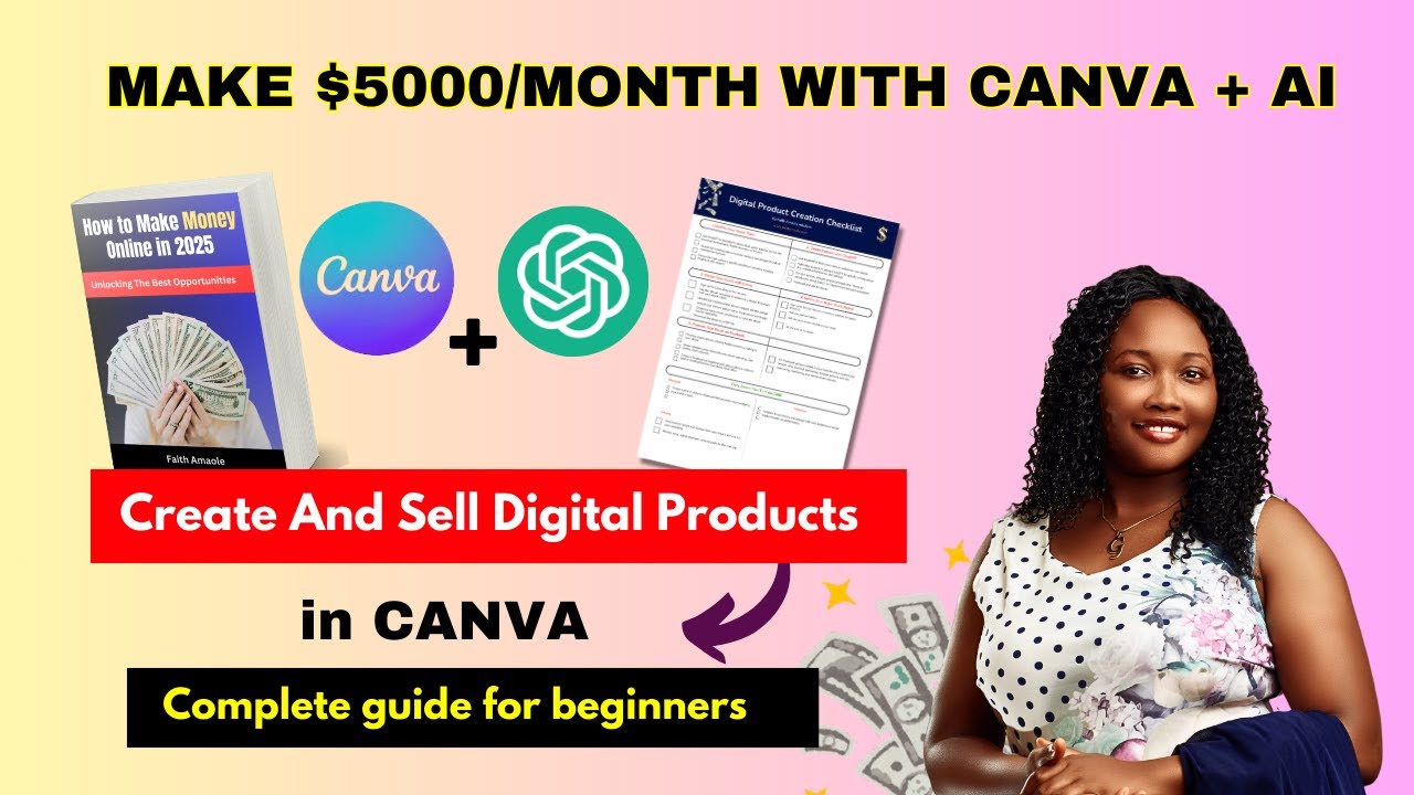 How To Make Money Online Creating Digital Products In Canva Using ...
