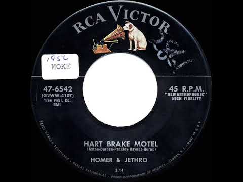 1956 Homer & Jethro - Hart Brake Motel (Heartbreak Hotel) - YouTube