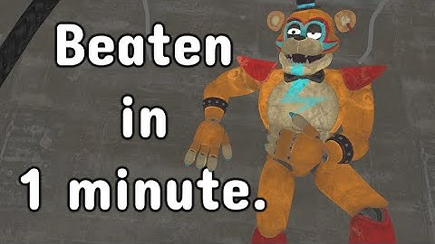 The illegal speedrun that beats FNAF SB in 1 minute