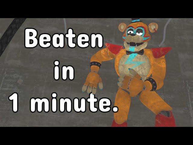 The illegal speedrun that beats FNAF SB in 1 minute class=