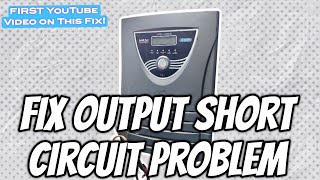 How To Fix Output Short Circuit Problem In Ups Jumbo Jm Sw 4000 First Youtube Video On This Fix