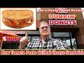 Dunkin’® New Tomato Pesto Grilled Cheese Sandwich Review | Joe is Hungry 🍝🍅🧀🥪🍞