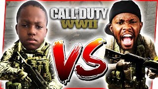 CRAP TALKING 1V1 W/ ANNOYING LITTLE BROTHER! - Call of Duty World War 2 Gameplay